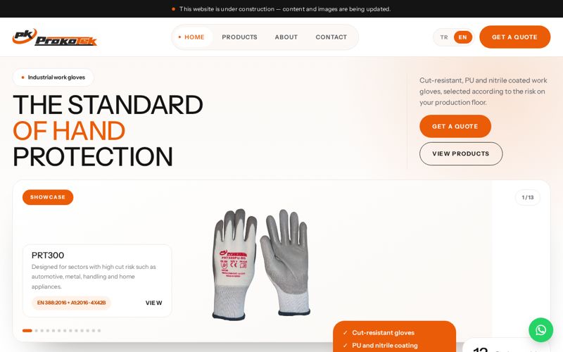 Prokotek web sitesi