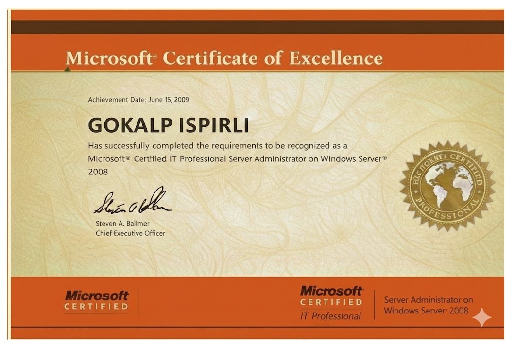 Microsoft Certified IT Professional (MCITP) — Server Administrator, Windows Server 2008