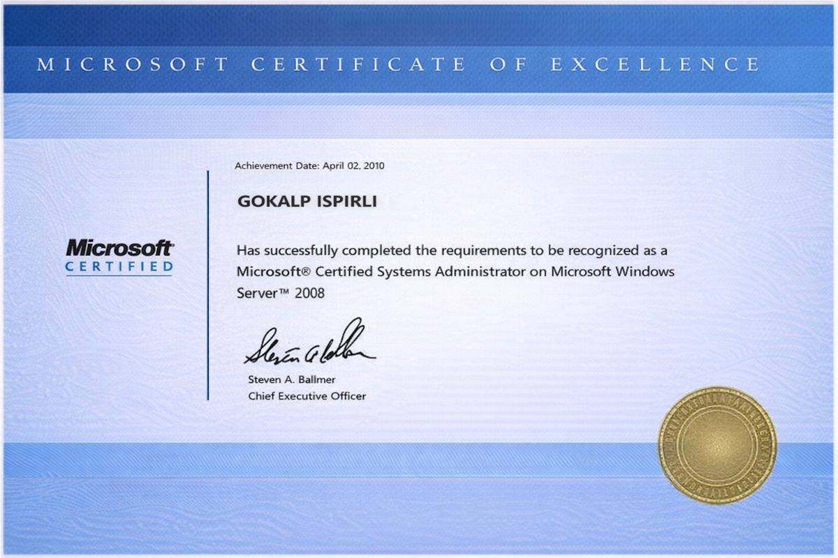 Microsoft Certified Systems Administrator (MCSA) — Windows Server 2008